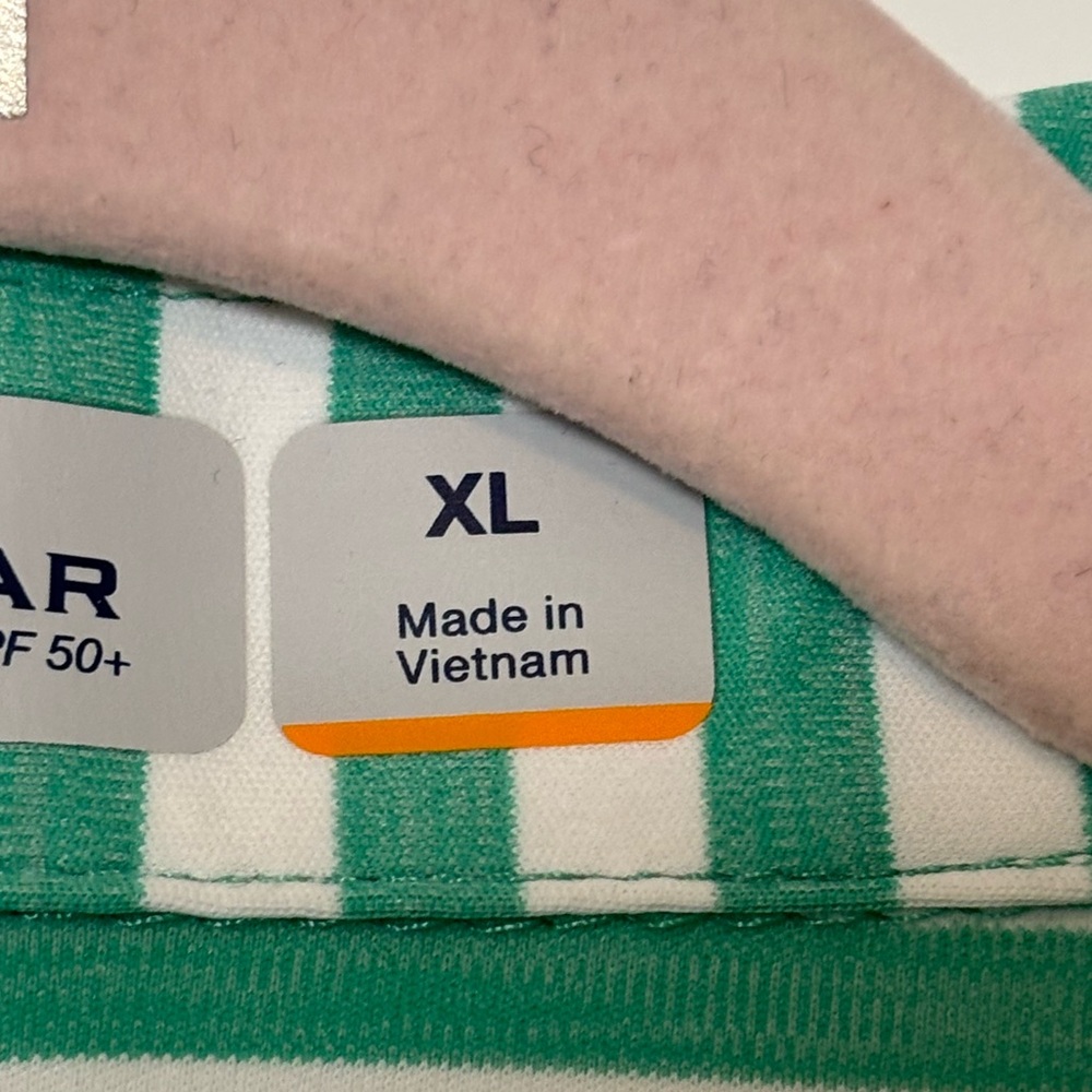 Peter Millar Featherweight UPF 50+ Polo Golf Shirt Sz. XL Green/Whitete Stripe‎ - Picture 3 of 8